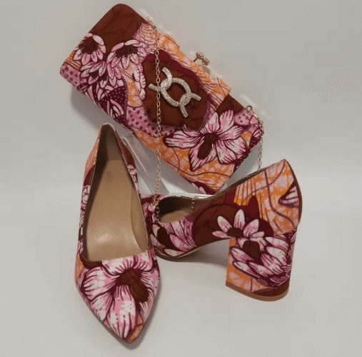 Black Faux Leather Heeled Knee High Boots